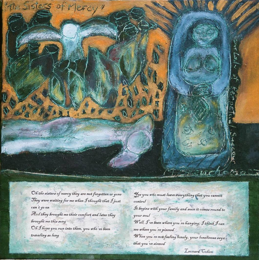 The Ladies of Mercy 12x12 Oil on Canvas