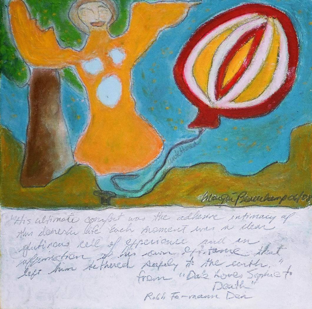 Being Tethered 12x12 Oil on Canvas