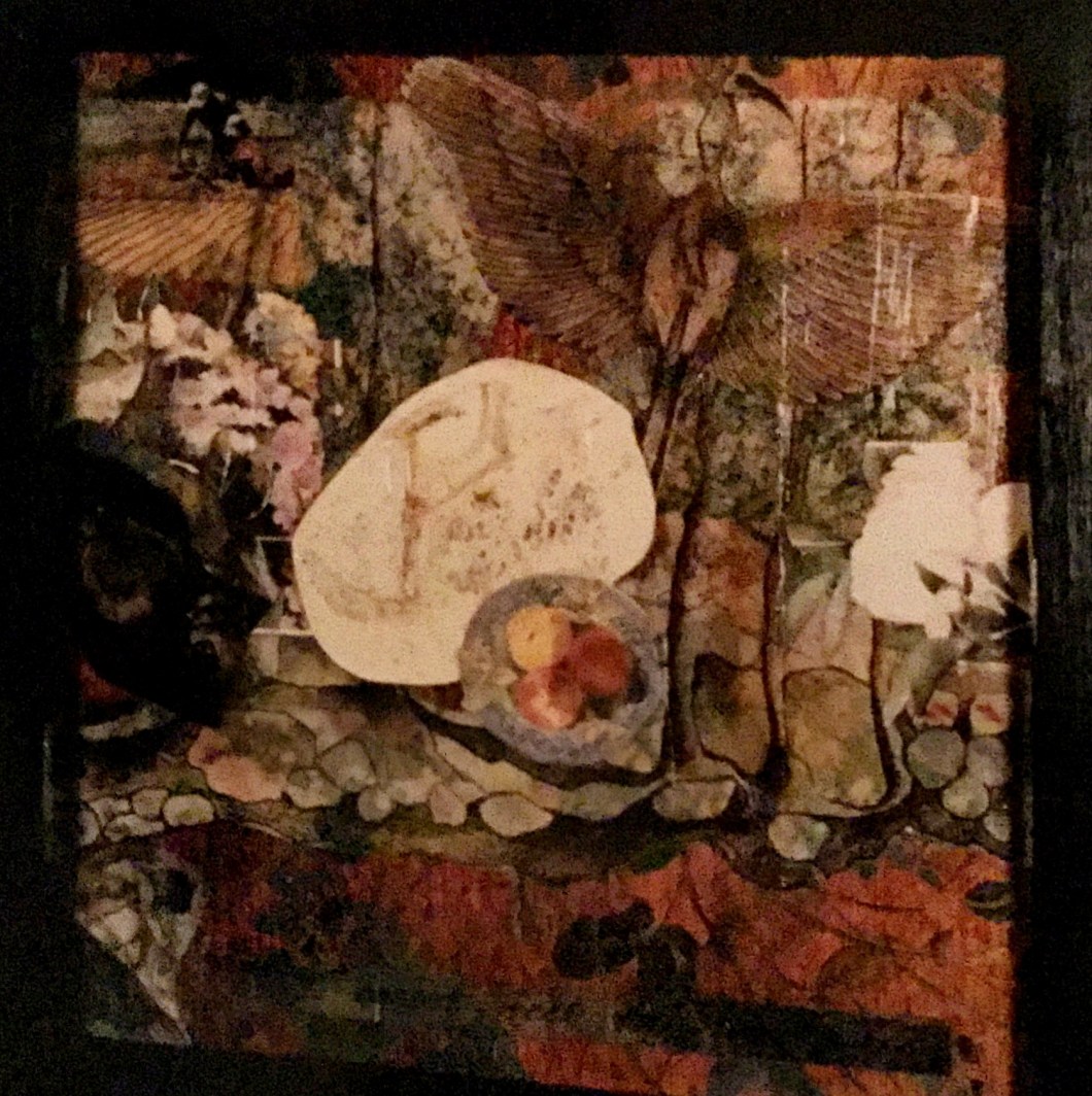 I Cannot Feel the Beauty - Collage on Wood