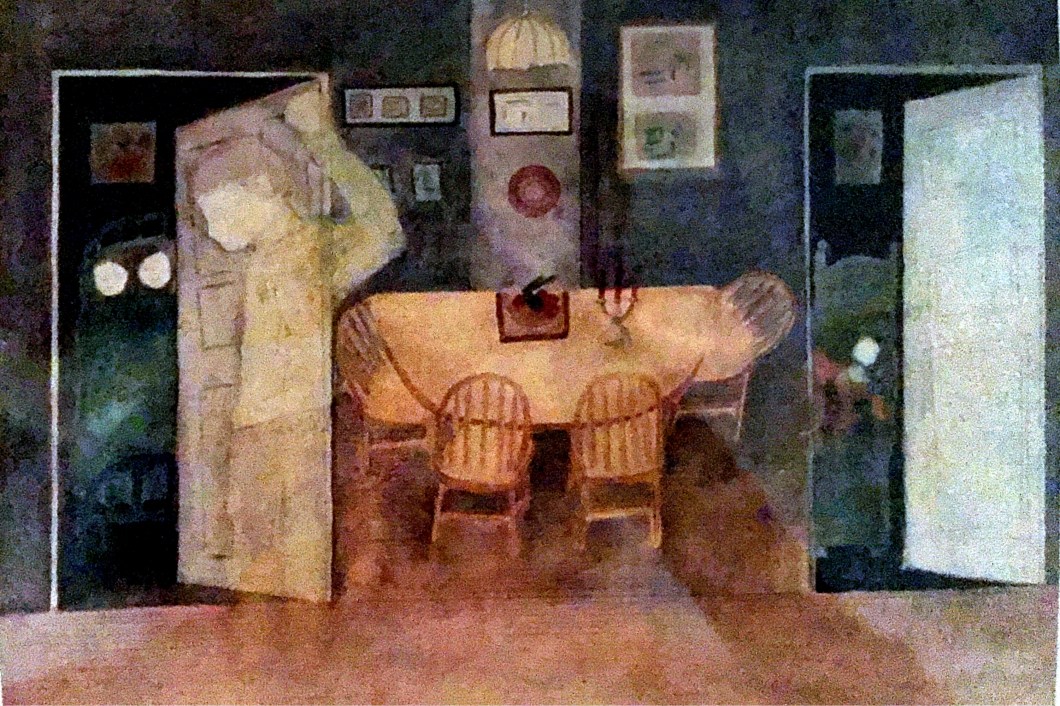 The Intruder -Gouache on Paper