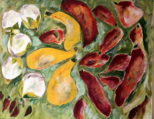 peppers, chilies and zucchini